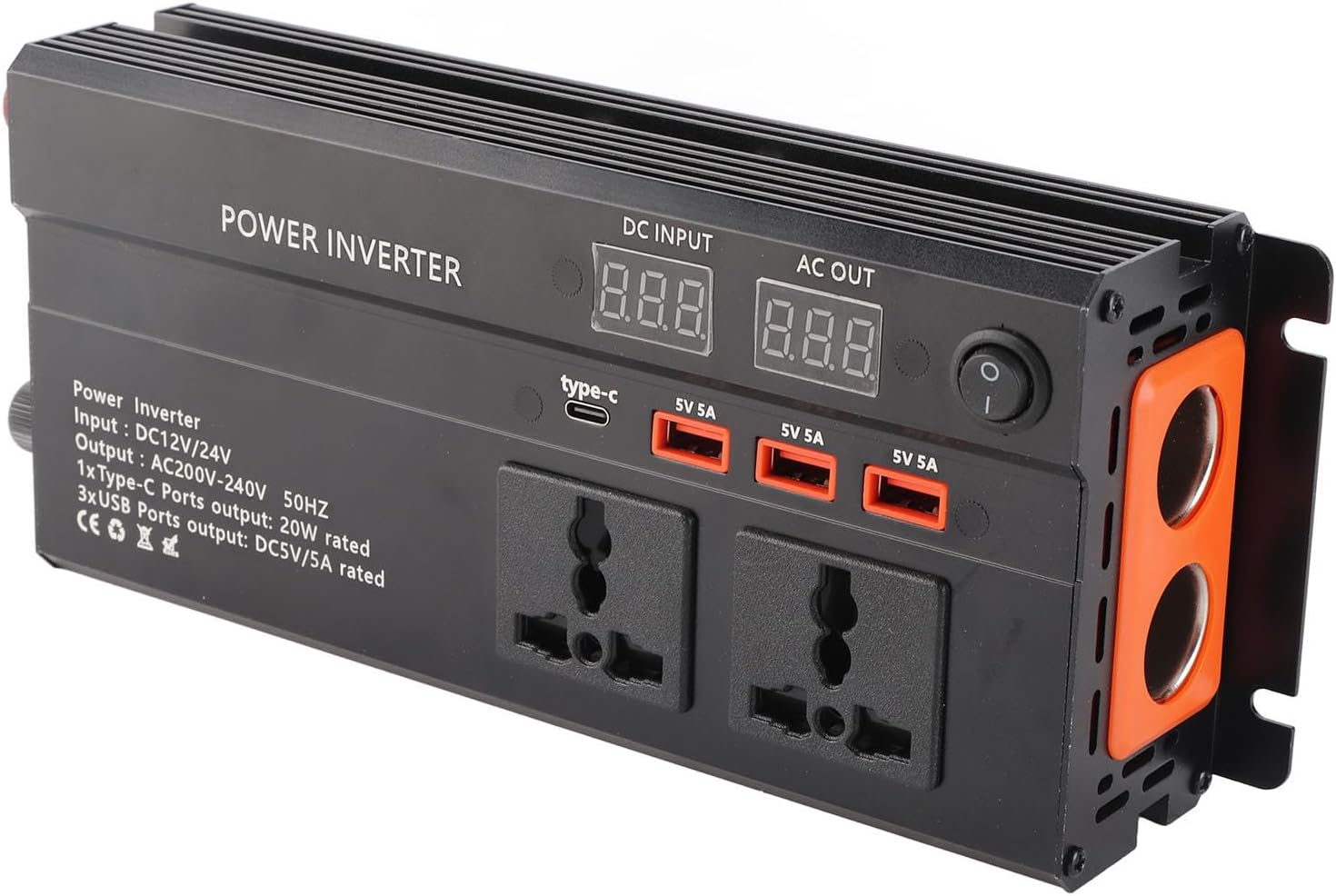 4000-w-wechselrichter 12,24 V Dc Auf 220 V Ac Mit Lcd-bildschirm
