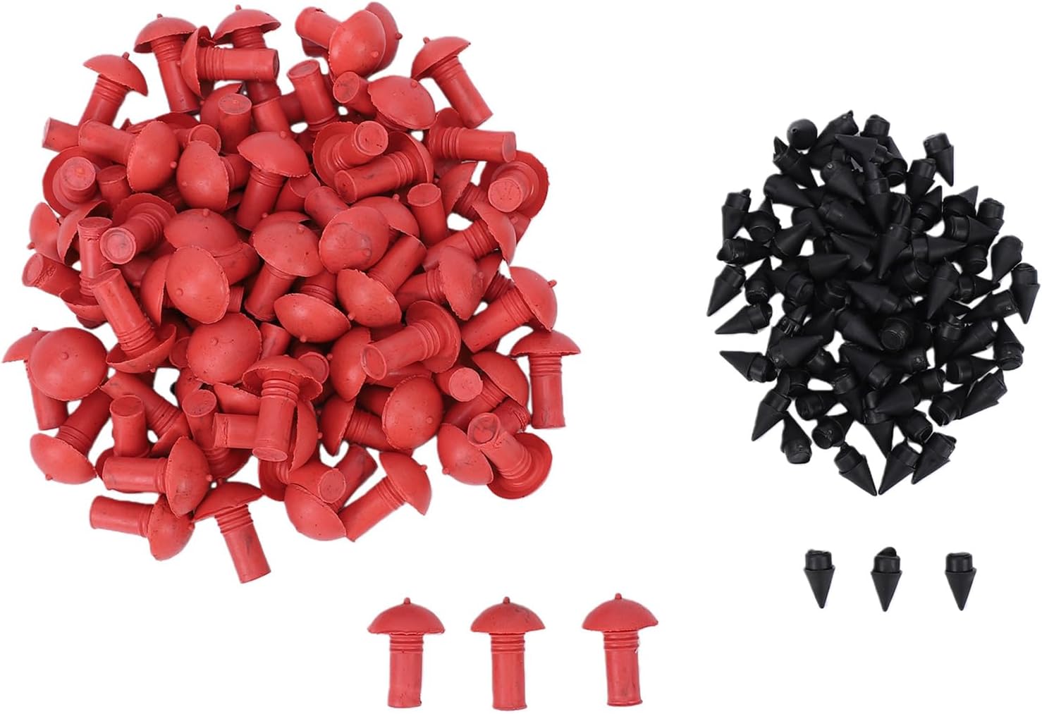 Pilzförmiges Reifenreparaturset, 180-teilig, Hitzebeständig, Mit Stopfen Und Nieten Aus Recyceltem Gummi