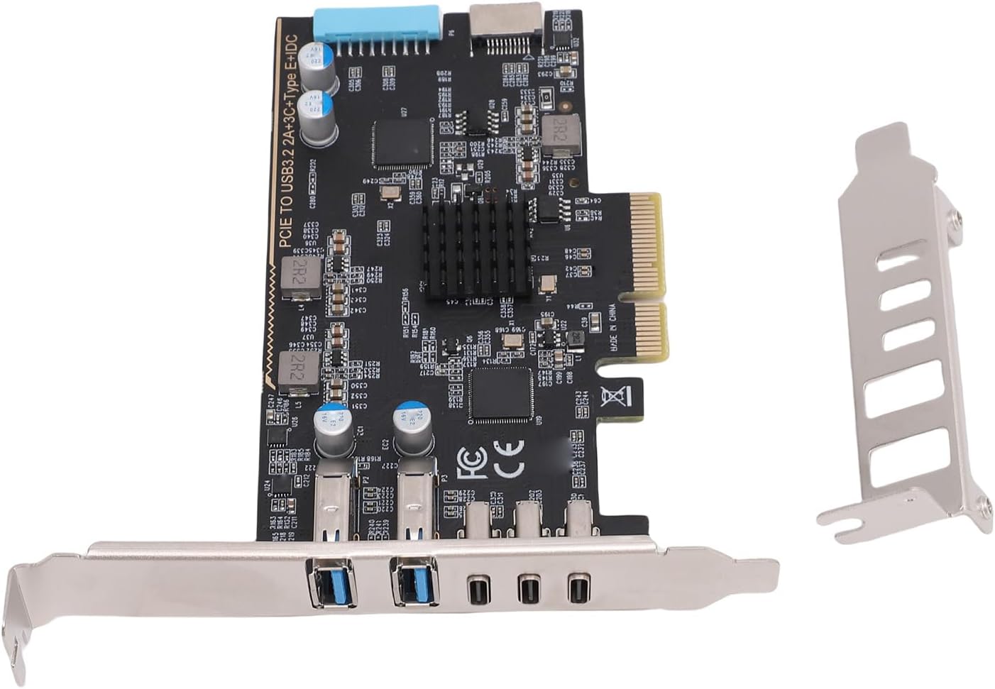 Pcie-zu-usb-3.2-gen-2-karte, 3 Usb-typ-c-anschlüsse Und Typ-a-anschlüsse Für Externe Speichergeräte, Vr-headsets, Gamecontroller Und Drucker