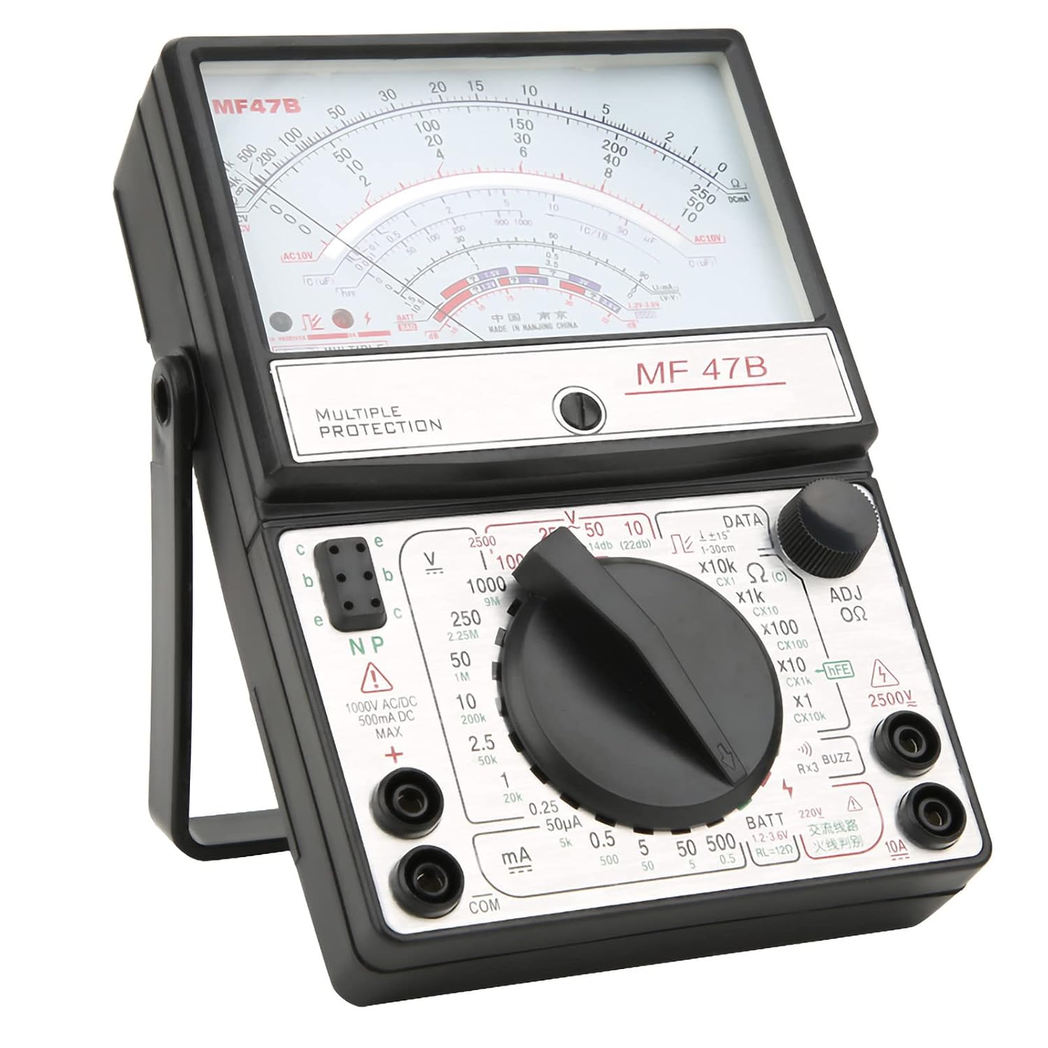 Mf47b Professionelles Digitalmultimeter, Ac/dc-spannungs-/stromprüfer Mit Großem Display, Störungsfreies Design Für Labore, Fabriken Und Den Heimgebrauch