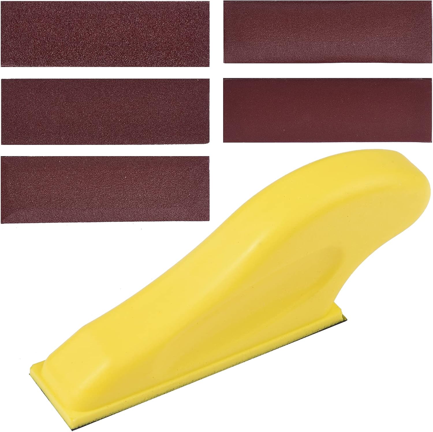 30-teiliges Nachfüllset Für Detailschleifer, Sortiertes Mikro-finish-schleifpapier (körnungen 80, 120, 180, 240, 400) Für Holzmöbel, Autoteile Und Metall, 3,5 X 1 Zoll, Rot