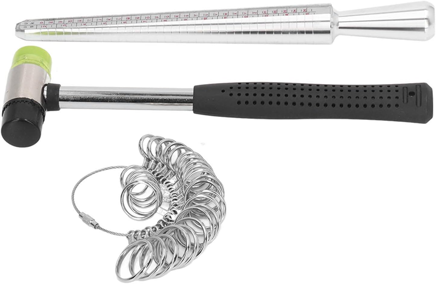 Ringgrößenmesser Aus Aluminiumlegierung Mit Fingergrößen-set Für Die Schmuckherstellung Und Präzise Größenbestimmung
