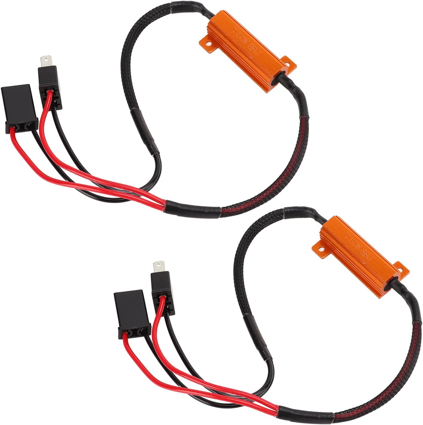 H7 50w 8ω Led-decoder, Einzeldraht, Einzelwiderstand, Gehäuse In