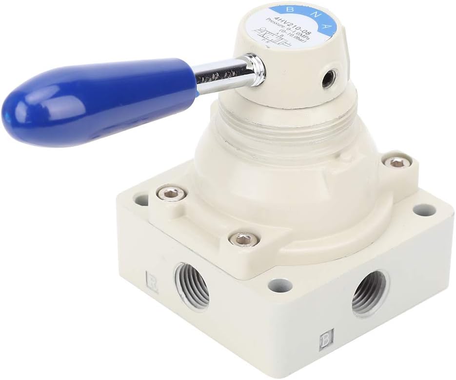 4-wege-, 2-positionen-pneumatikventil, 1/4"-antrieb, Manueller Hebel