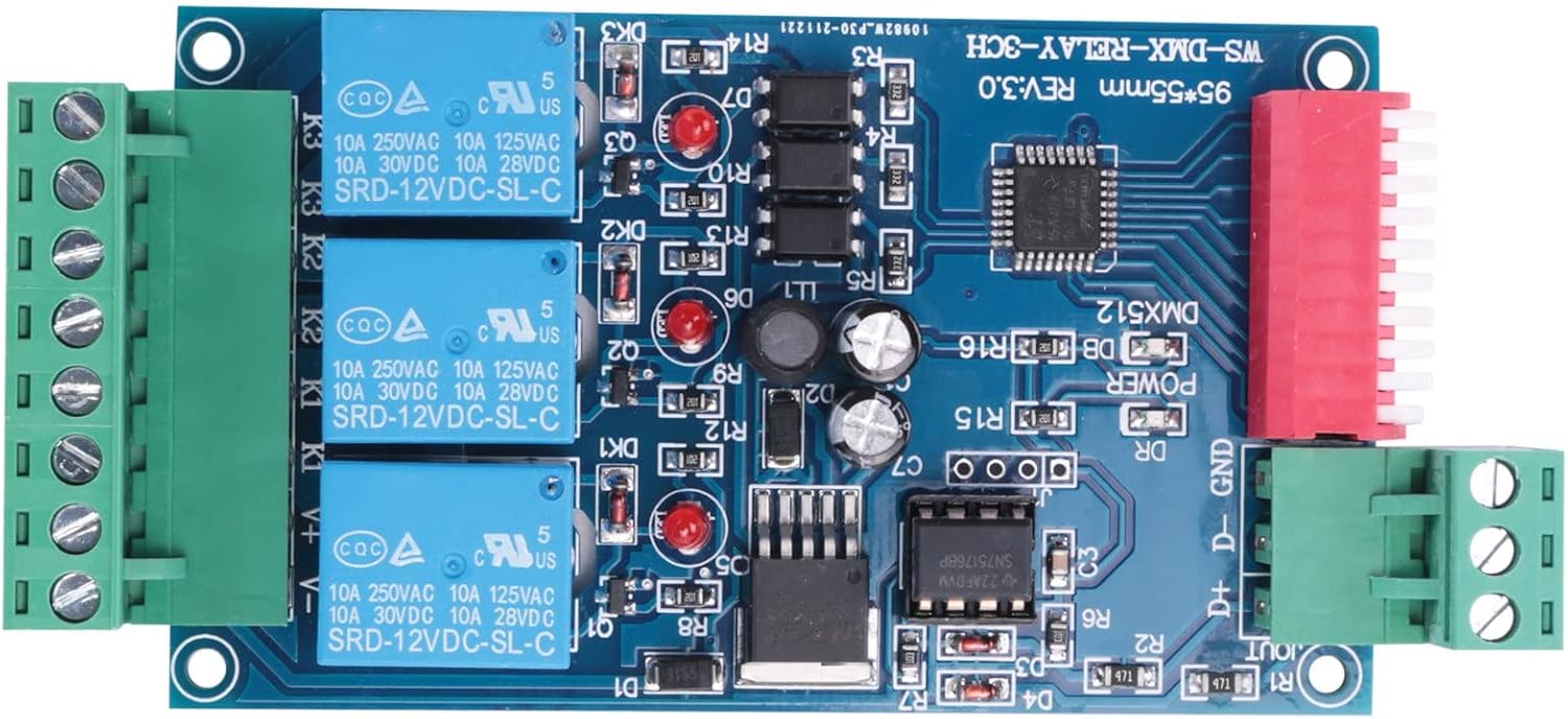 3-kanal 5a Dmx512-gesteuertes Relais-kit