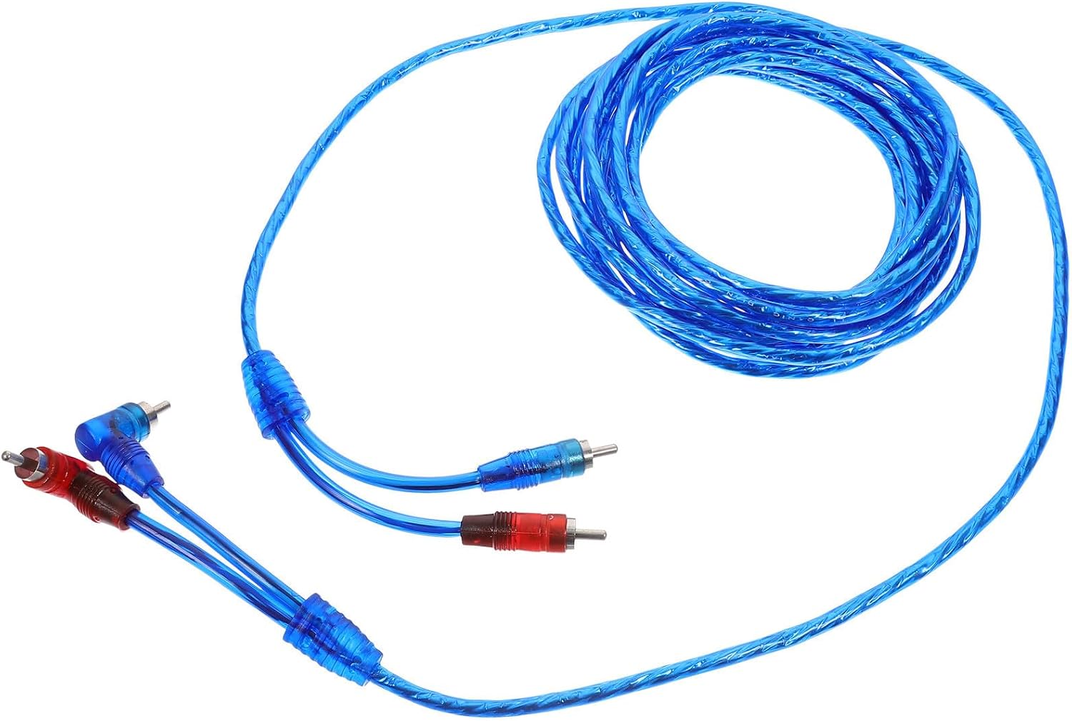 3 Meter Langes Dual-rca-audiokabel Mit Gummiisolierung Für Subwoofer Und Autoradios, Geeignet Für Kfz-elektronikzubehör
