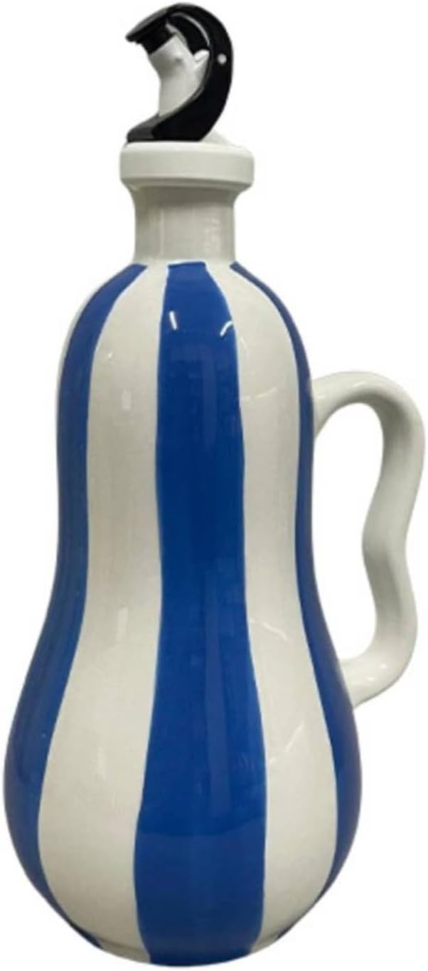 Essigspender Aus Keramik, Keramik-gewürzflasche Mit Ausgießer Für Die Herdplatte, Blau