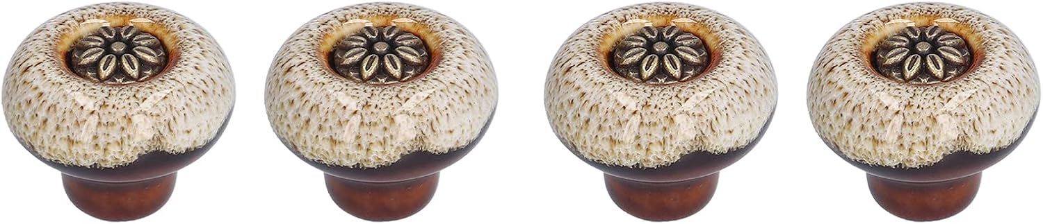 Keramik-schrankknopf, Runder Türgriff Mit Einem Loch Im Europäischen Stil Für Kleiderschrank, Schlafzimmer, Zuhause