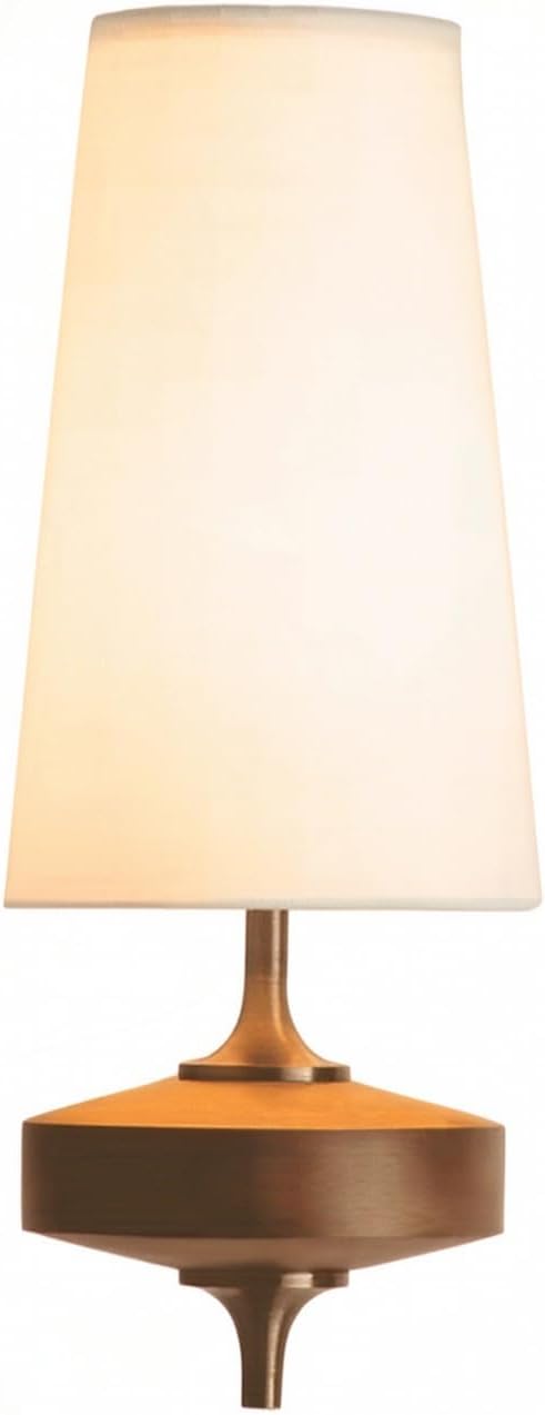Wandleuchte Im Vintage-retro-stil Mit Stoffbezug, Schlicht Und Elegant, Mit Lampenschirm, Fürs Schlafzimmer, Lang