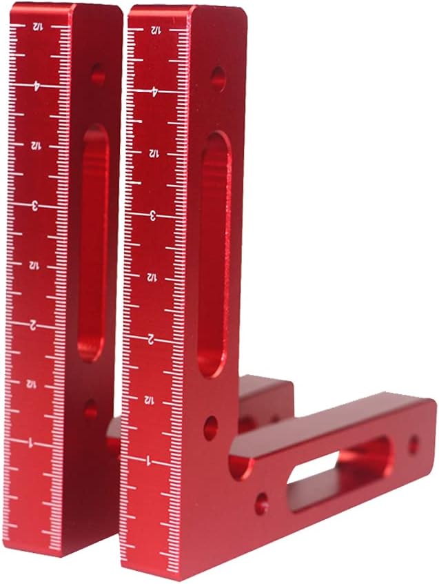 90-grad-präzisionswinkel Aus Aluminiumlegierung Mit Metrischer Und Zoll-skala, Positionierwinkel Für Holzbearbeitungsmaschinen, Positionierlineal
