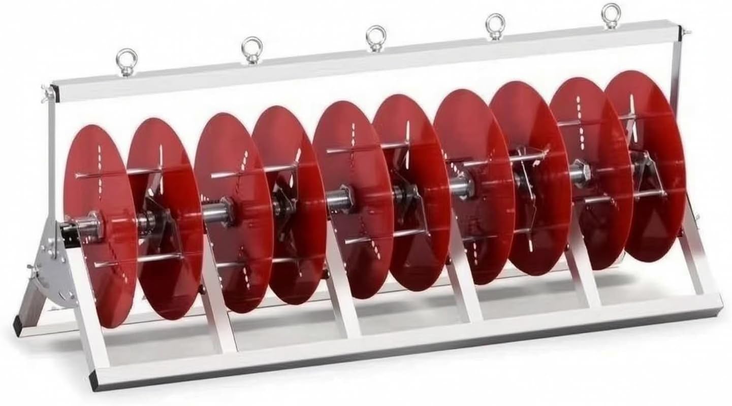 Hochfester Kabelabwickler Faltbarer, Verzinkter Kabelabwickler Mit Kabeltrommelhalter Für Baustellen Und Bauprofis