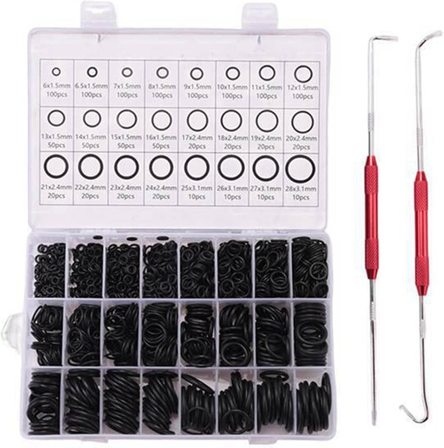 Losnummer Mit 1200 Hochtemperatur-butyl-o-ring-dichtungen + Öldichtungs-pilotring