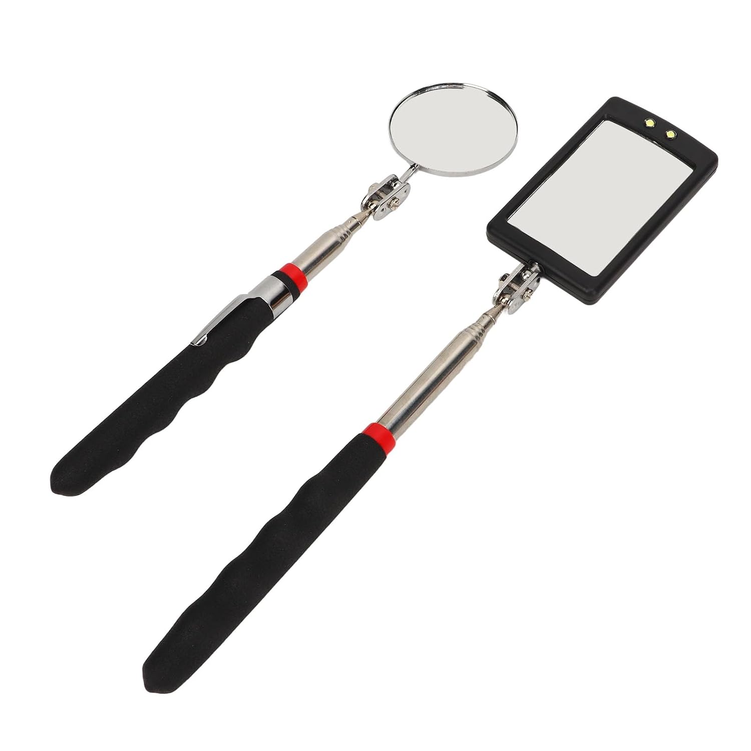 Teleskop-inspektionsspiegel, 2-teiliges Set Mit Flexibler Led