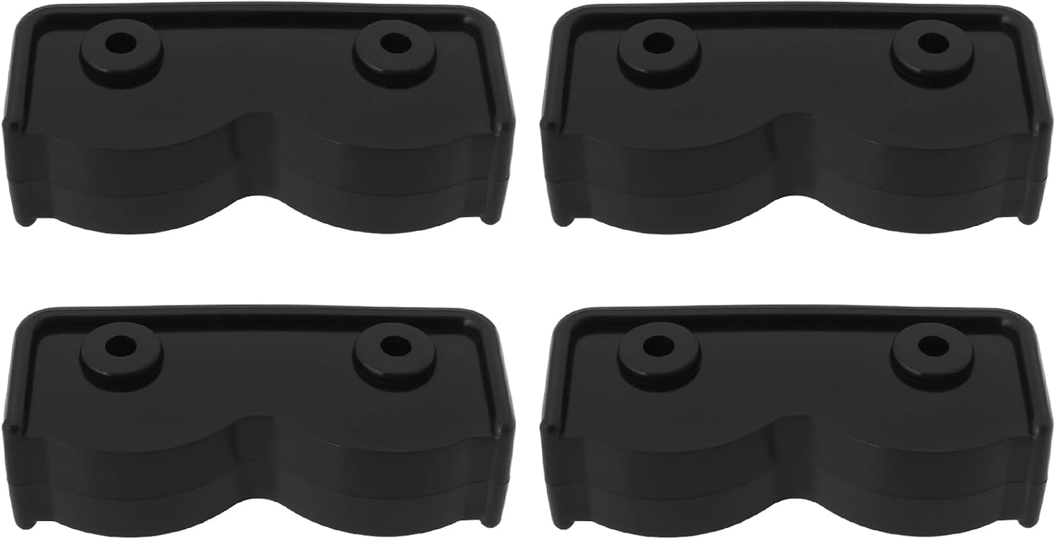Set Mit 4 Rechteckigen 2-wege-verbindern Für Pavillons, Zelte, Sonnenschirme Und Gartenmöbel, Schwarz