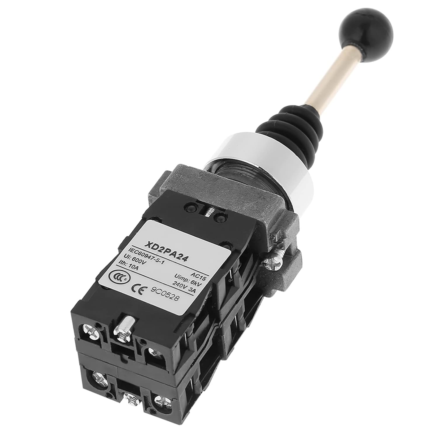 4-positionen-joystickschalter, Industrieller Federrückstellschalter Für 0–380 V Ac-magnetstarter, Ergonomisches Design Und Robuste Konstruktion
