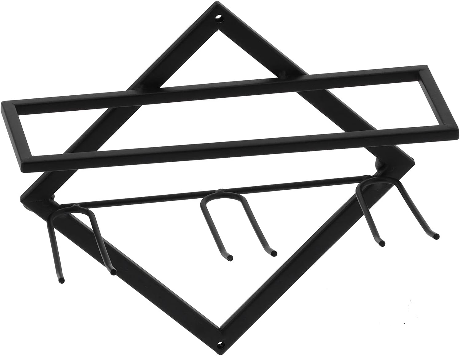 Wandmontierter Weinglashalter Aus Eisen, Für Zuhause, Bar, Küchenschrank, Platzsparend, 27 X 25,5 Cm, 590 G