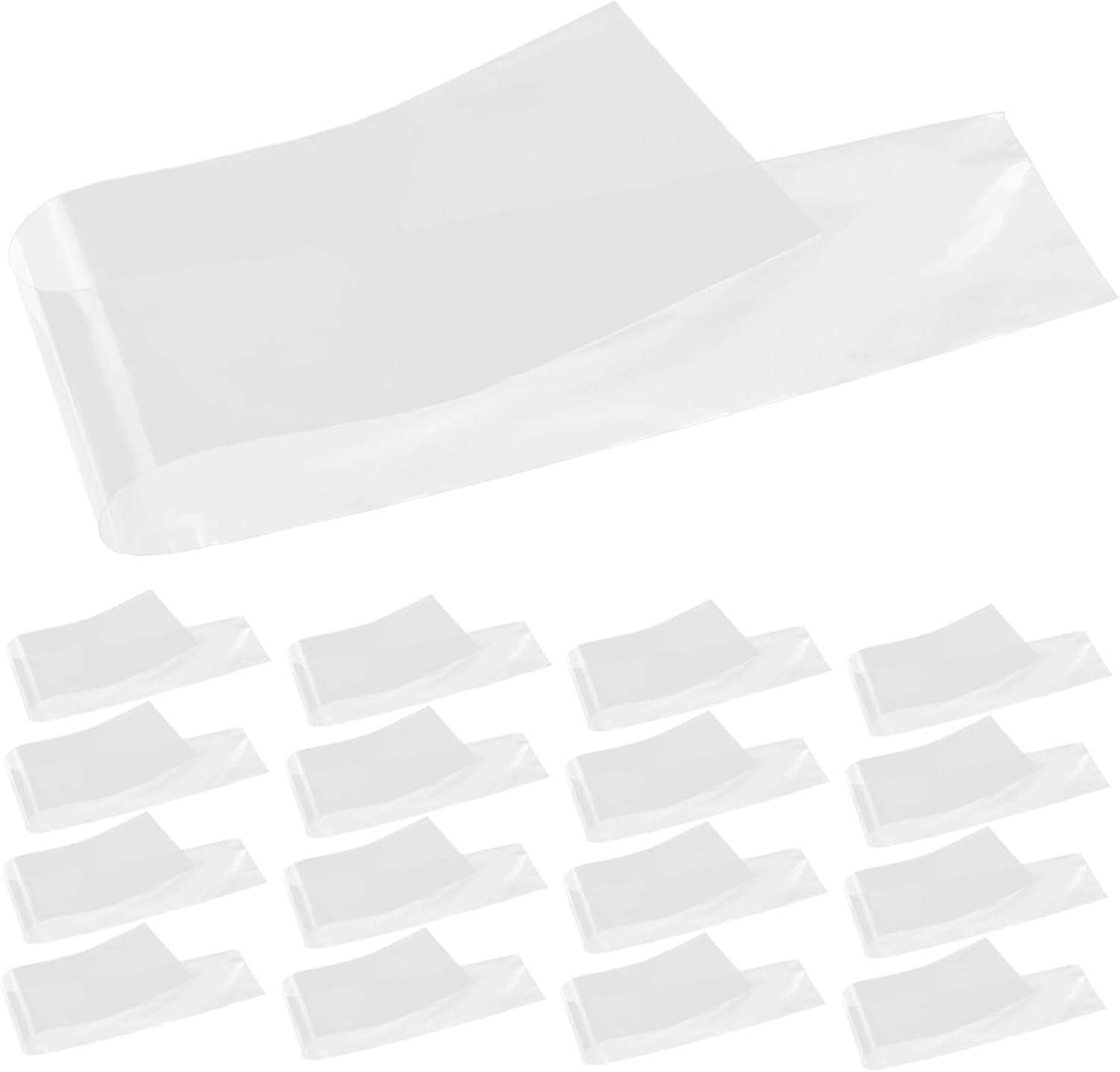 50-teilige Aufbewahrungspackung Für Transparente Kabelbinder Aus Kunststoff, Wiederverwendbar Und Antistatisch, Für Geschäftsreisen Und Regale, Tragbare Schutzbeutel