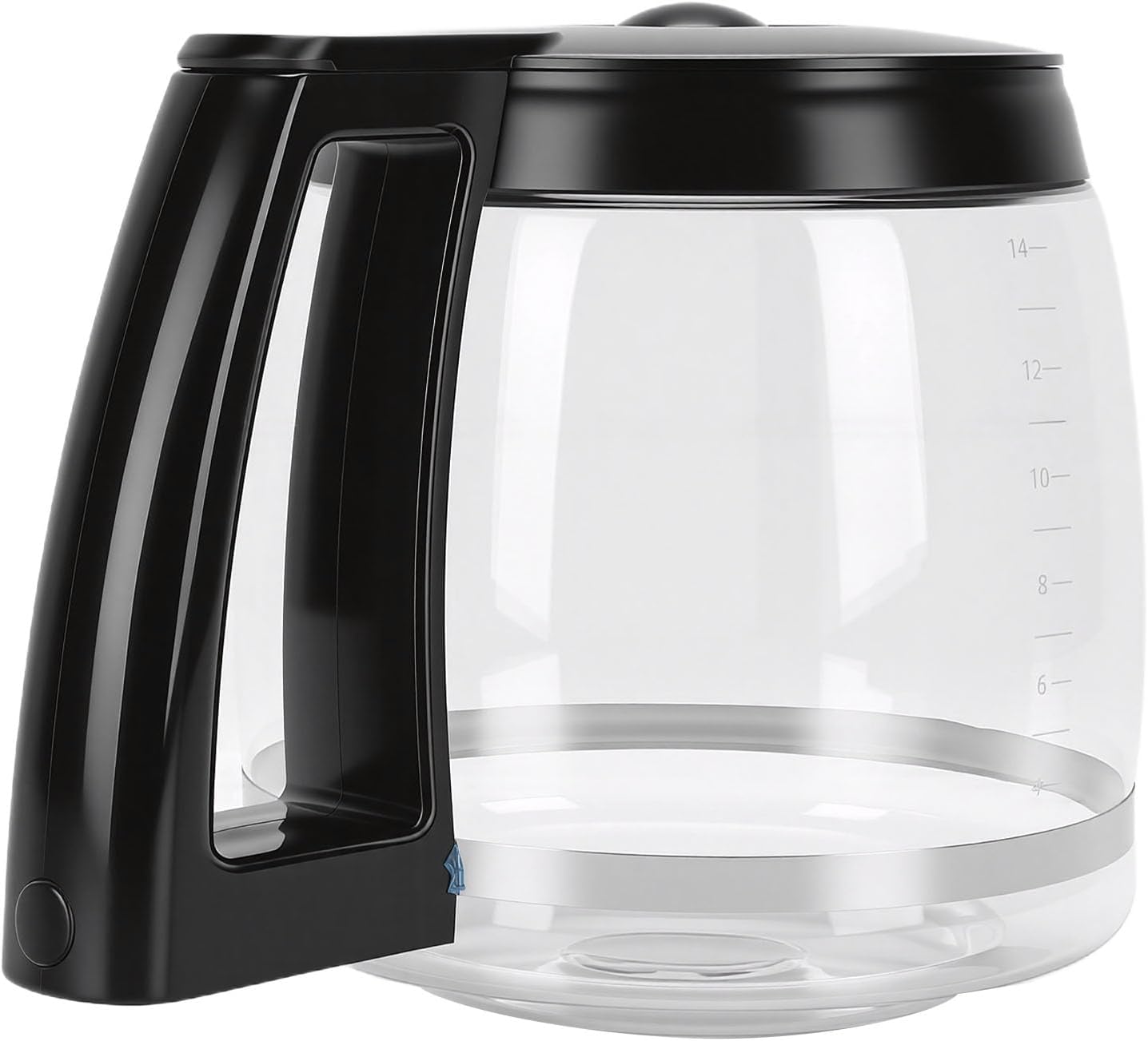 Kaffeekanne Aus Glas, Ersatzkaraffe Für Den Hausgebrauch Kaffeekanne Aus Borosilikatglas, Hitze- Und Kältebeständig, Mit Tropffreiem Ausguss, Für Küche Und Haushalt (2)