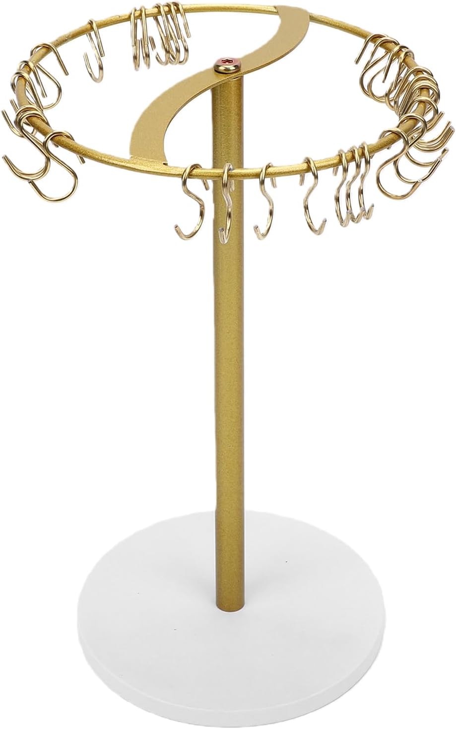Haarbandhalter-organizer, Metall-haaraccessoire-präsentationsständer, Haarband-organizer Mit 2 Ebenen Und 30 Abnehmbaren Haken, Ideal Für Zuhause, Schlafzimmer Und Mehr