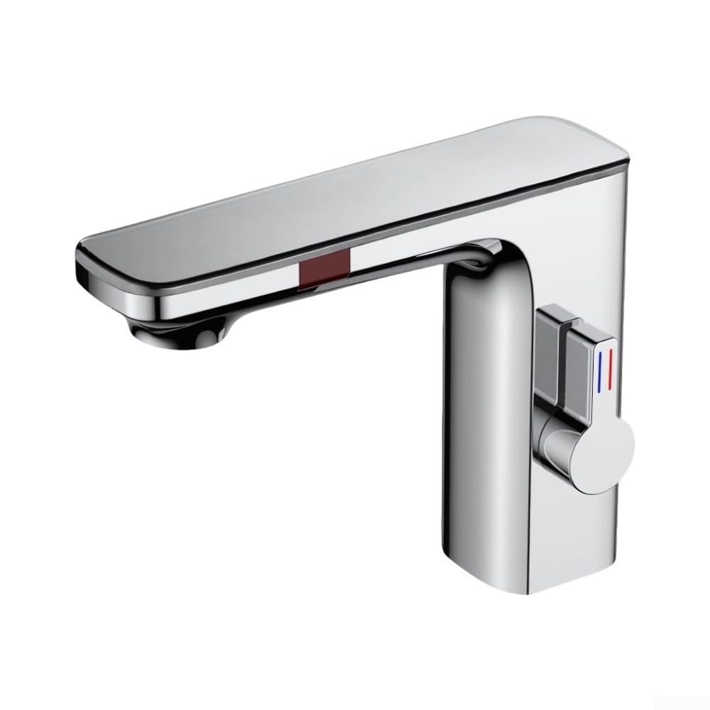 Automatischer, Berührungsloser Wasserhahn Mit Echtzeit-temperaturanzeige (chrom)