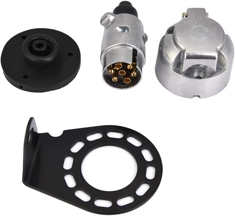 7-poliger 12-v-anhängerstecker-adapter Für Wohnwagen, Lkw, Wohnmobile Und Autozubehör