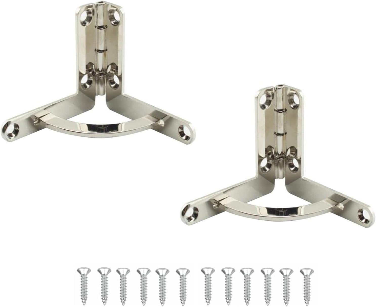 Set Mit 2 Verdeckten Viertelkreis-federbändern Aus Zinklegierung, 90-grad-klappscharnier Für Schmuck, Wein, Holzkisten (silber)