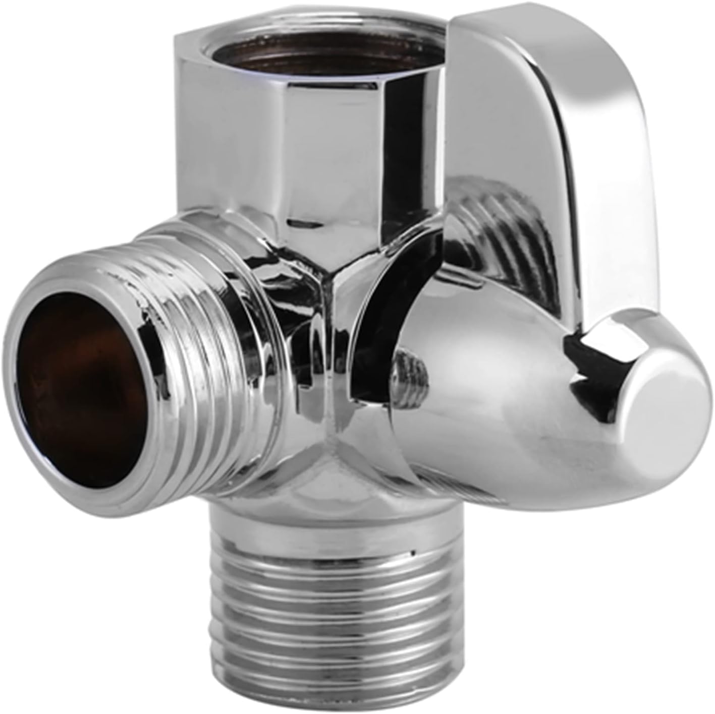 3-wege-wechselrichter Aus Verchromtem Messing, G1/2, T-förmiger Adapter