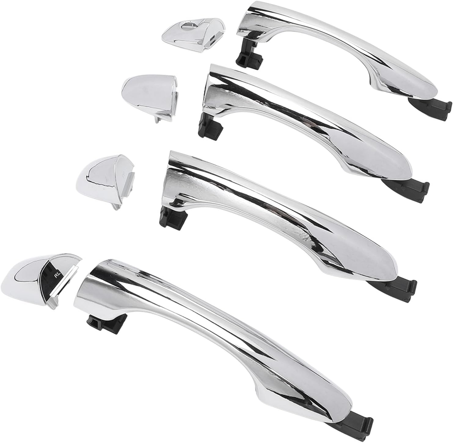 Türgriffset Für Pkw, 4-teilig (vorne/hinten, Links/rechts), Kompatibel Mit Fahrzeugen Der Baujahre 2016–2020, Chrom-ersatz