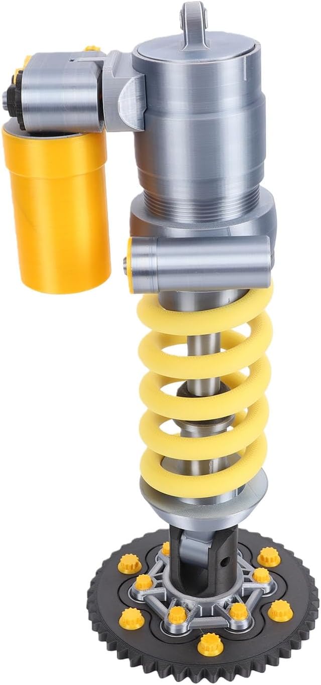 Tischleuchte Mit 3d-gedrucktem Lampenschirm Und Stoßdämpfer, Lampe