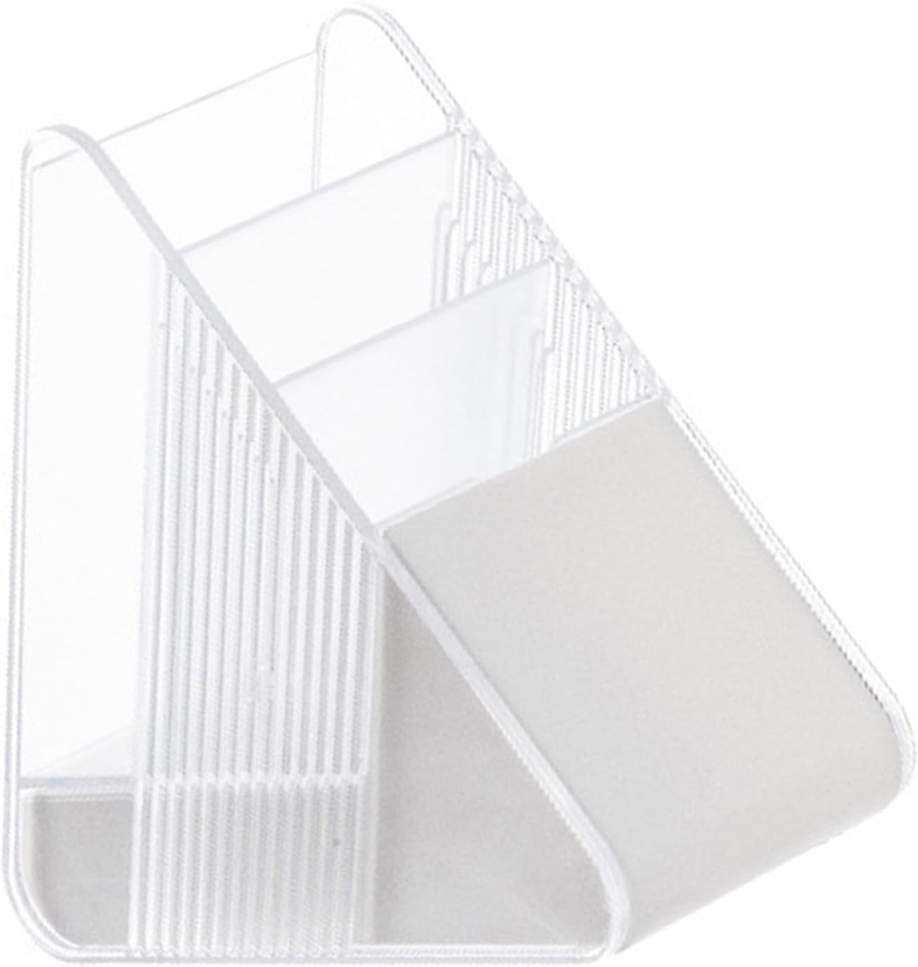 Dreieckiger, Schräger Stiftehalter, Platzsparender Schreibtisch-organizer Für Make-up-pinsel, Multifunktionale Aufbewahrungsbox Aus Kunststoff