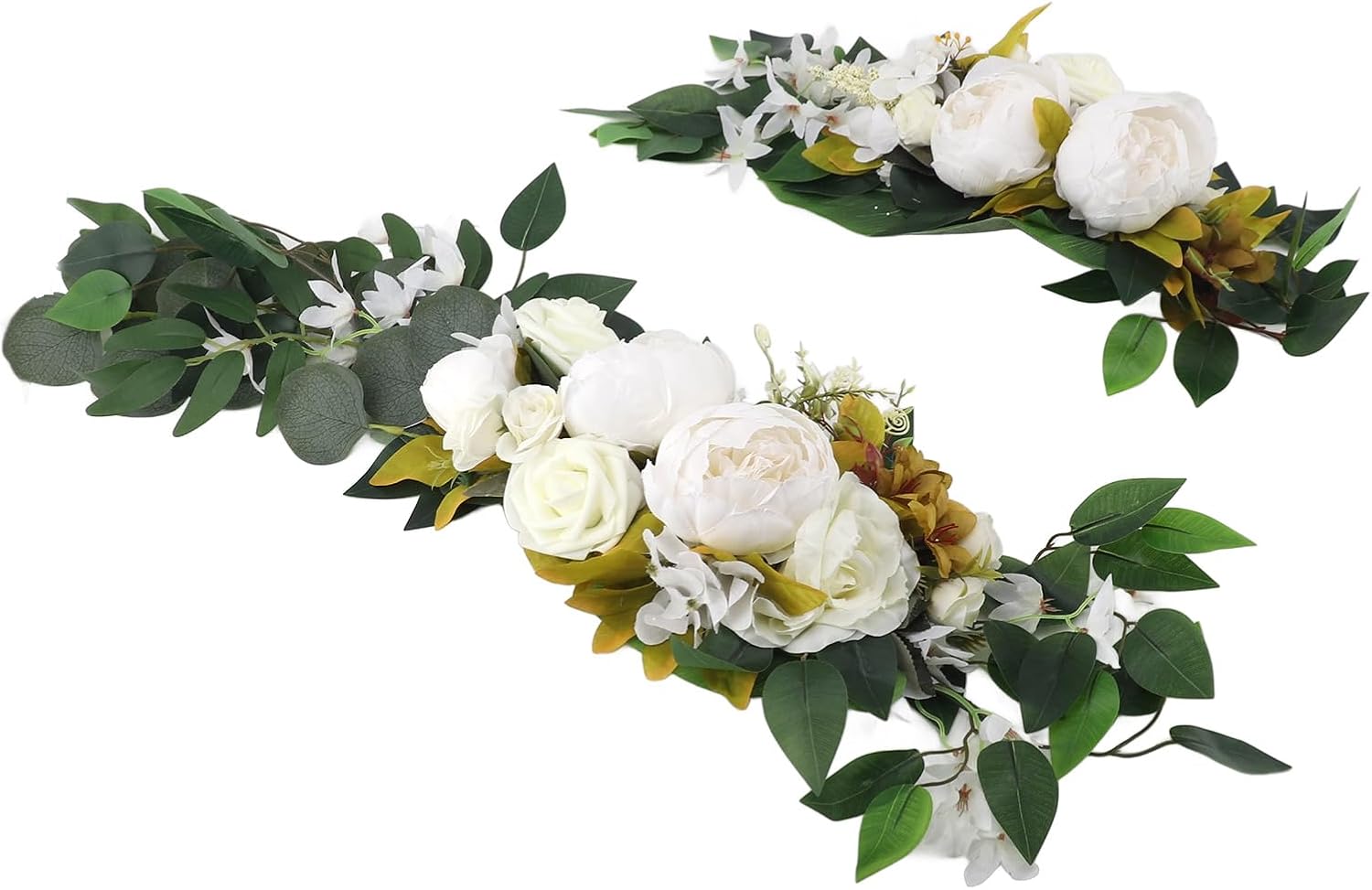 Hochzeitskleid Aus Pe-seide Mit Blumen, Schleifen Und Kordeln Für Die Zeremonie