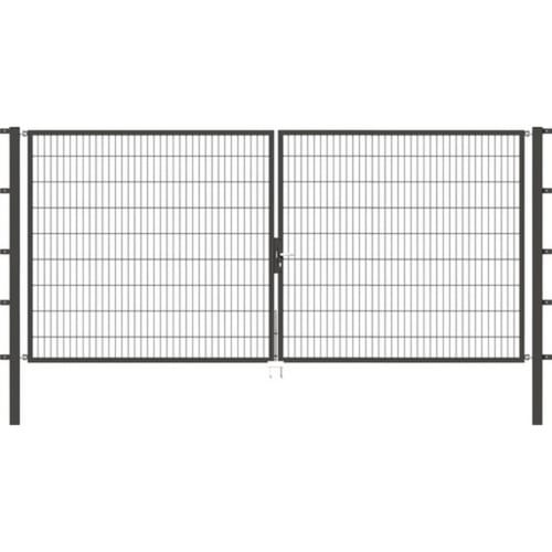 Alberts - Doppeltor Flexo, Fvz.anthr.kst.b.ral 7016, Lichte Bxh4000x1800, Pf80x80/2500mm