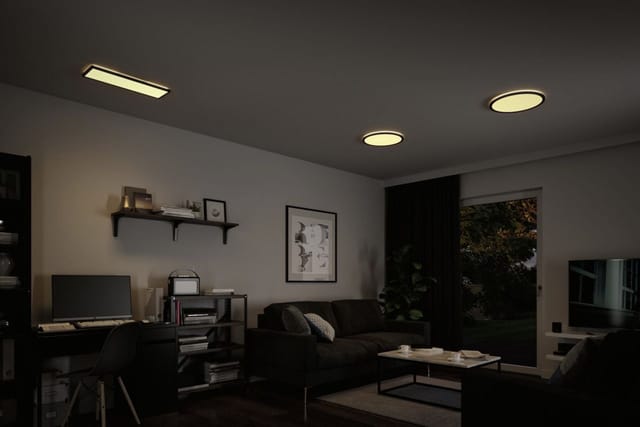 Paulmann - Led Panel Atria Shine Schwarz 42 X 42 Cm Warmweiß Dimmbar Led Panel