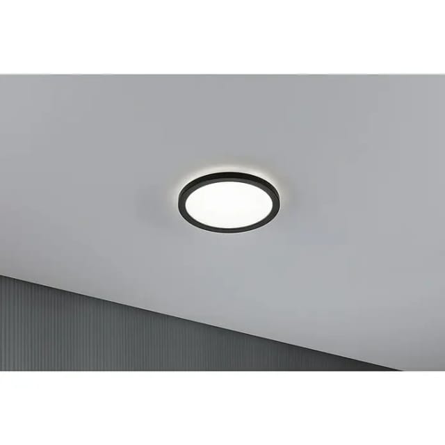 Paulmann - Led Panel Atria Shine Schwarz Ø 19 Cm Neutralweiß Led Panel