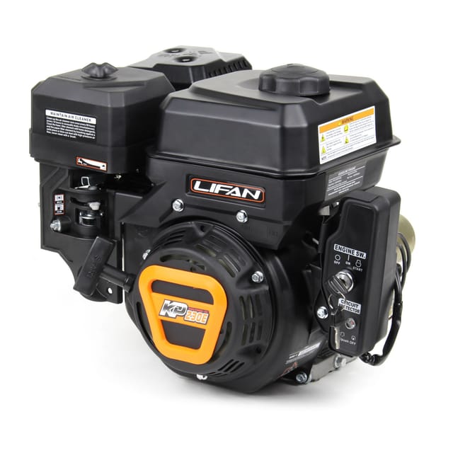 Kp230e E-start Benzinmotor Mit 6,5 Ps Einzylinder Für Rüttelplatten Und Baumaschinen, Luftgekühlter 4-takt Motor Mit 19,05 Mm Kurbelwelle, Ohv-ventilsteuerung & 223 Cc Hubraum - Lifan