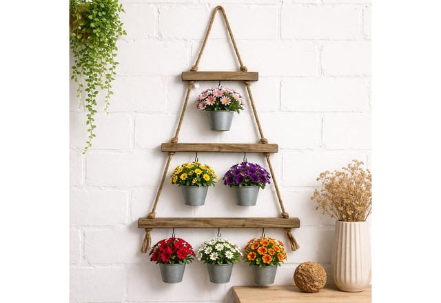 Holz Wand Hängedeko Weihnachtsbaum Mit 6 Haken-m425833
