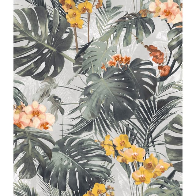 Tapete Paradiso Grün Und Ockergelb Dutch Wallcoverings