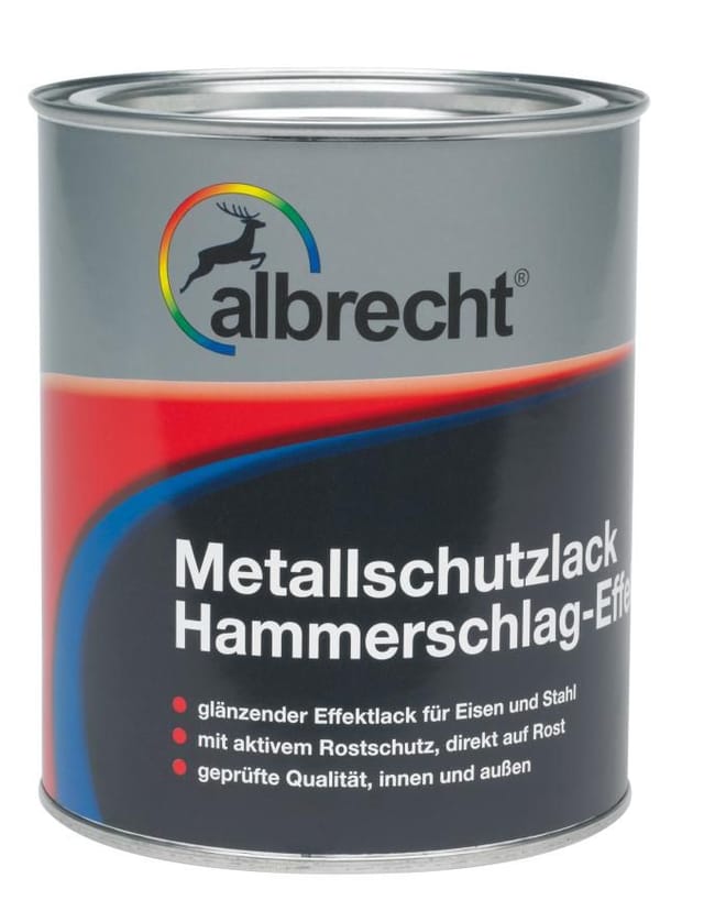 Albrecht - Metallschutzlack Hammerschlag-effekt 750 Ml Anthrazit Lack Schutzlack
