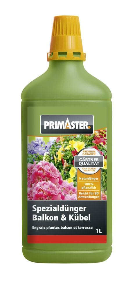 Primaster - Flüssigdünger Balkon- Und Kübelpflanzen 1l 80 Anwendungen Dünger
