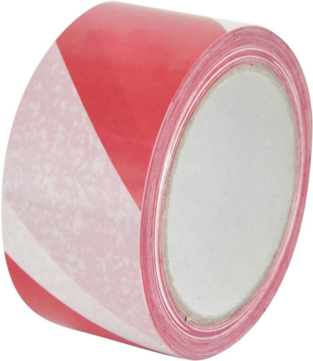 Markierungsklebeband Weiß - Rot 66 M X 55 Mm Packband