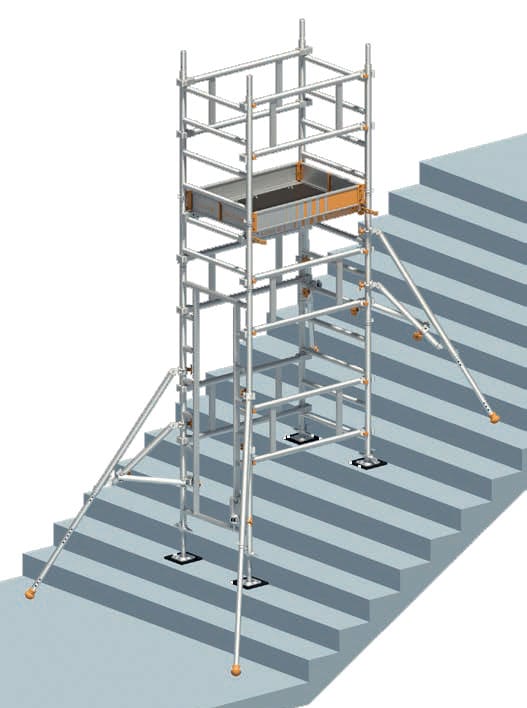 Layher Solotower Erweiterung Treppen-kit Typ1 Mit Durchgang