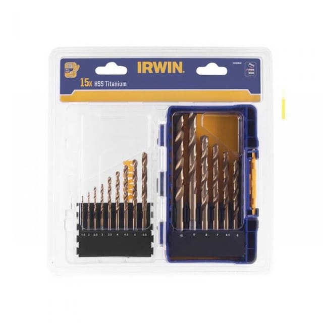 Metallbohrersatz Hss Tin Din338 1,5-10mm 15 Stück - I-iw3038501