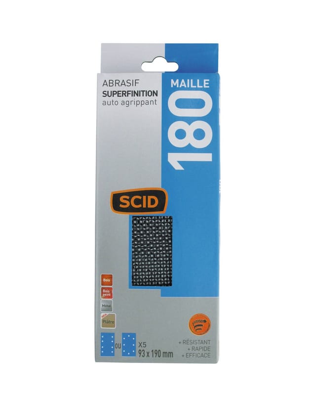 Selbstklebende Schleifpapierplatte 93 X 190 Mm 180 5