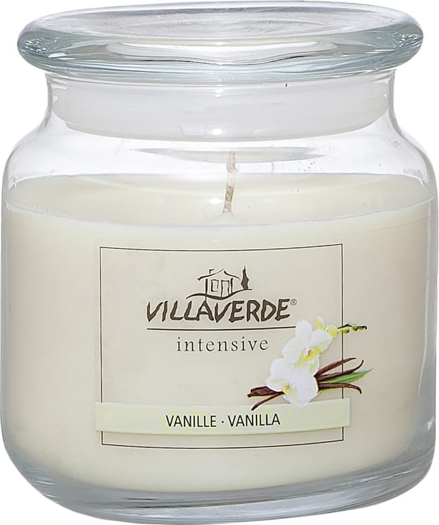 Villa Verde - Duftkerze Im Glas M. Deckel Vanille, Höhe 10 Cm, Ø 10 Cm Duftkerzen
