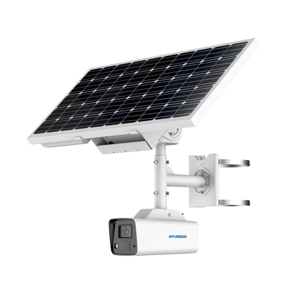 Hyundai HYU-955N (4mm) Solar IP Kamera mit integriertem 4G LTE Router für SIM-Karten, Standalone Betrieb mit integriertem Akku