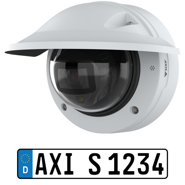 Axis Communications Dome Kamera 03631-001 3,4 - 9,8mm P Series Überwachungskamera mit 2 Megapixel Auflösung. professionelle Kamera für außen