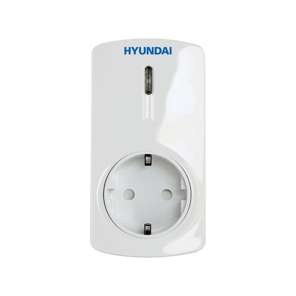 Hyundai HYU-76 Funk Zwischenstecker mit Verbrauchsmessung für Smart4Home, 3000 W, 868 MHz