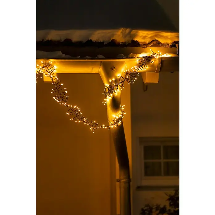 Tween Light LED-Clusterlichterkette (Außen, Länge: 19,8 m, 2.000 Stk., Netzbetrieben, Lichtfarbe: Warmweiß)