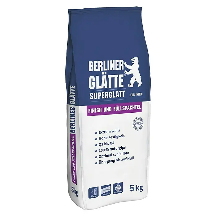 Berliner Glätte Füll- & Glättspachtel Finish superglatt (5 kg)