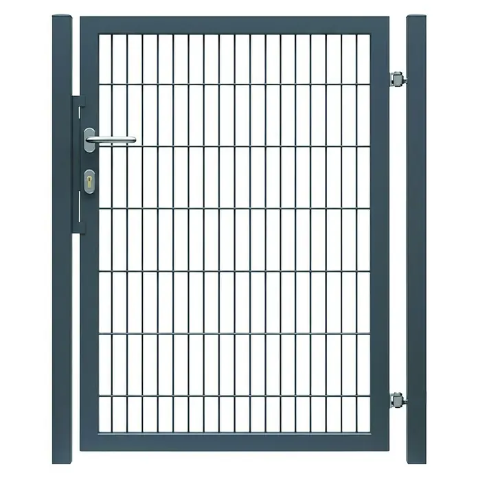 FA-Bausysteme Zauntor Vollrahmen (1,5 x 1,2 m, Anthrazit, Stahl, 1-Flügel)